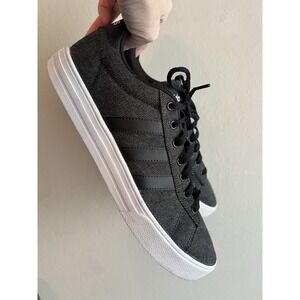 Adidas Daily 2.0 Denim Black Men's Sneakers Size 9.5 Casual Shoes